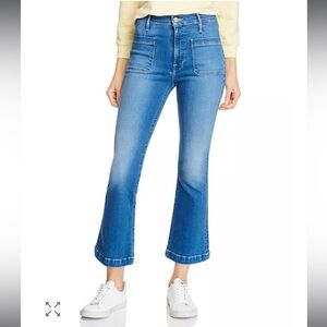 Frame Denim Blue Ankle & Cropped Jeans